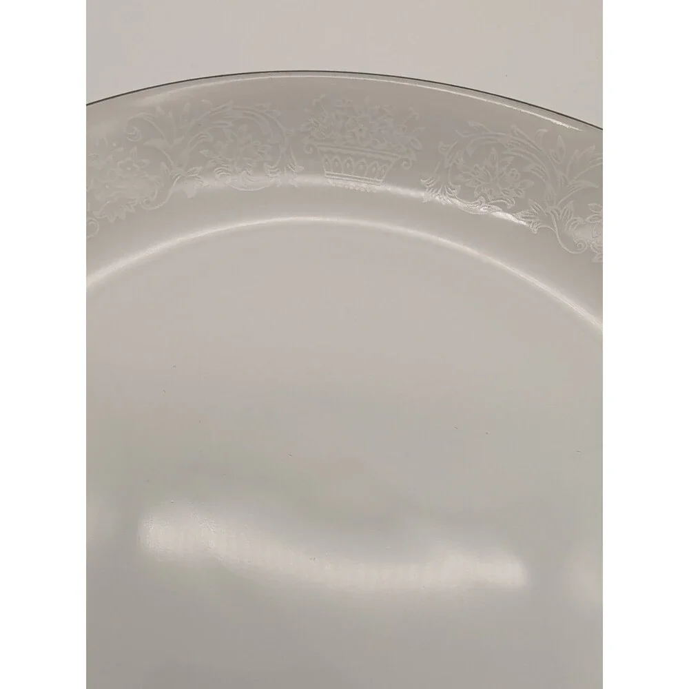 RJZS Fine China Elegant Lace Soup Bowl Japan Platinum Rim